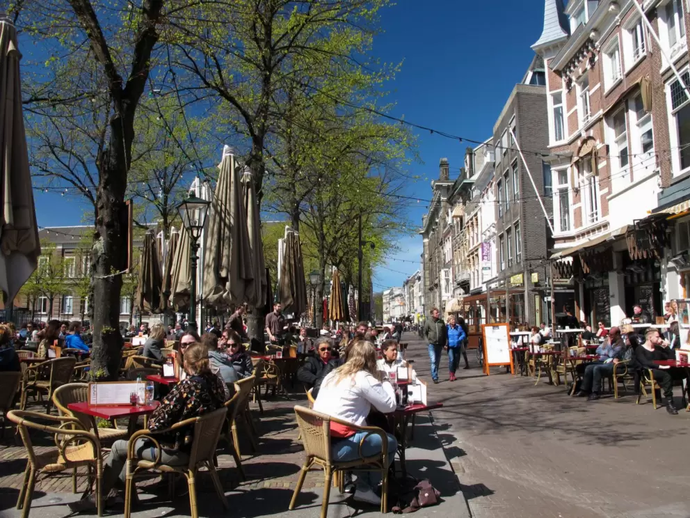 Sunny day at the square.