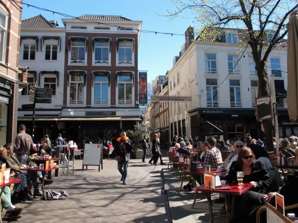 Attractive architecture at Het Plein.