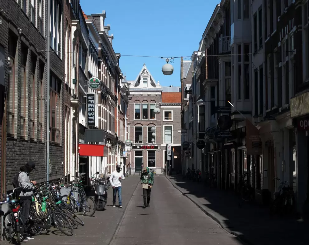 Cute building at the end of a side street.