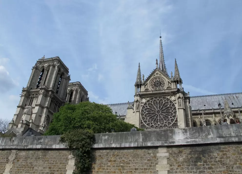 The famous rose window of Notre Dame.