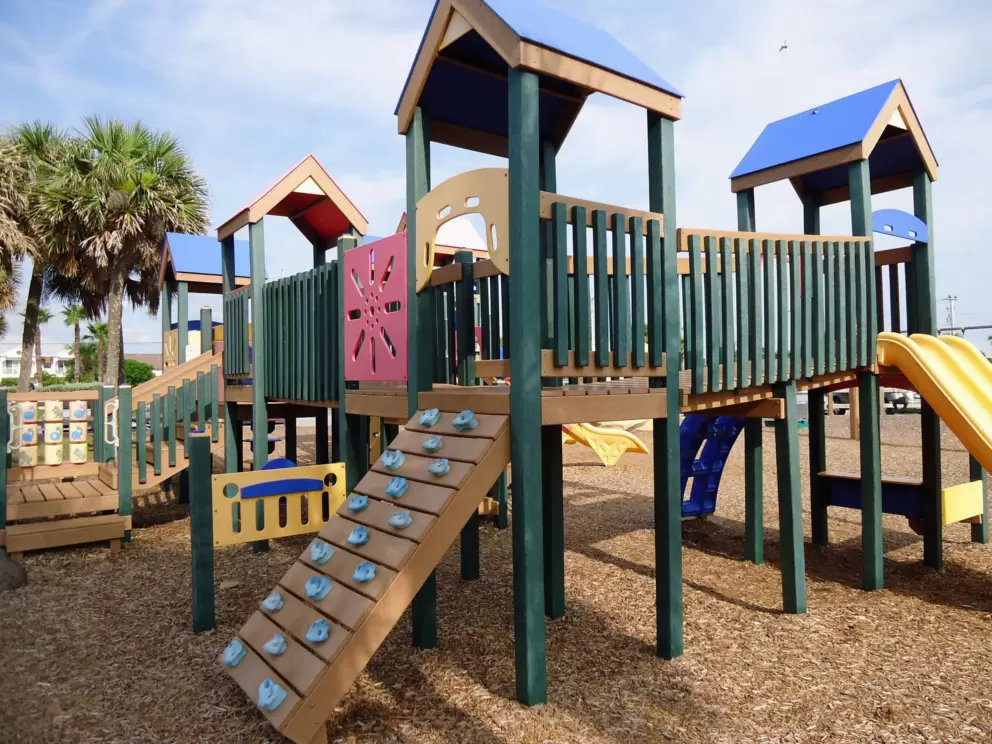 Colorful playground with room to run!