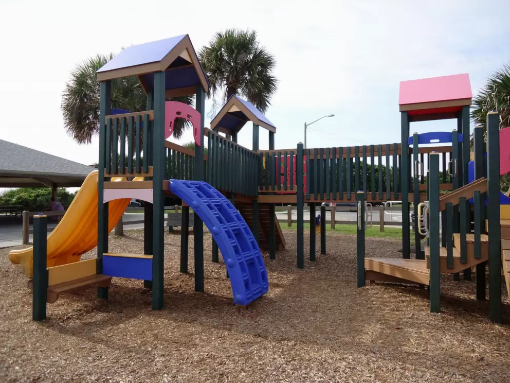 Fun climbing at the playground!