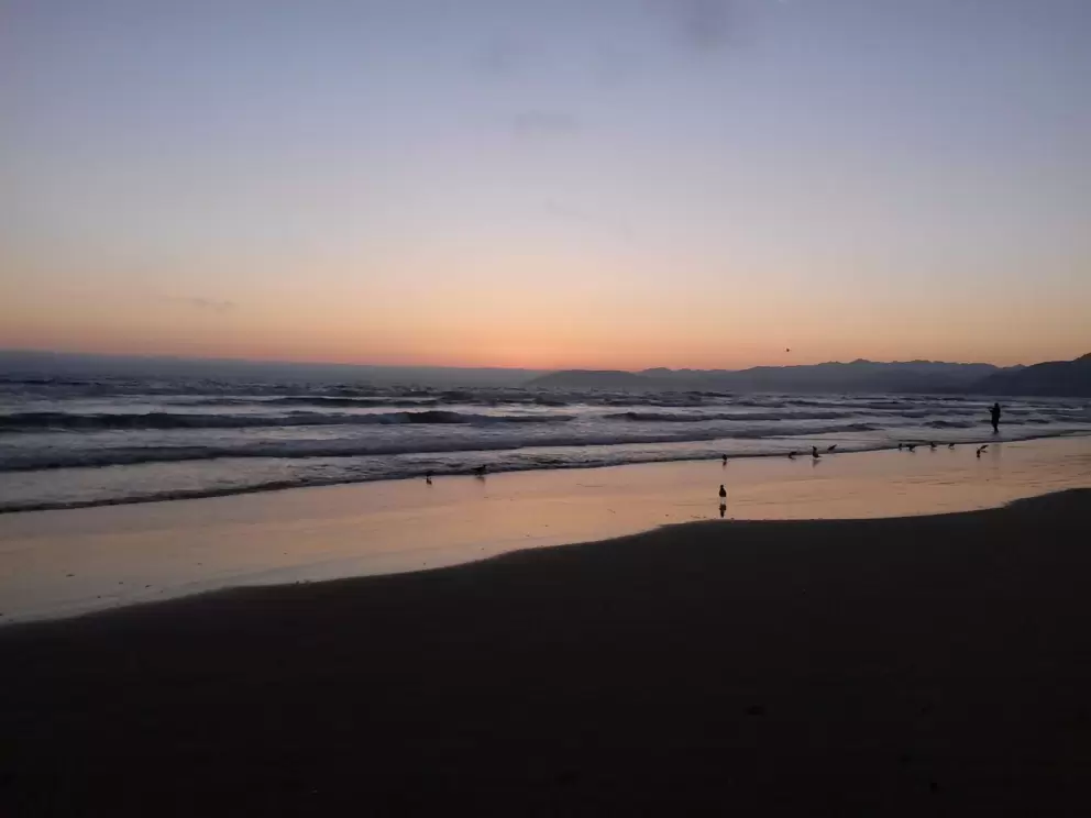 After-sunset glow.
