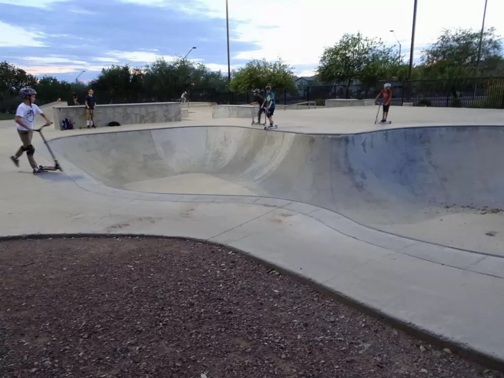 The skatepark.