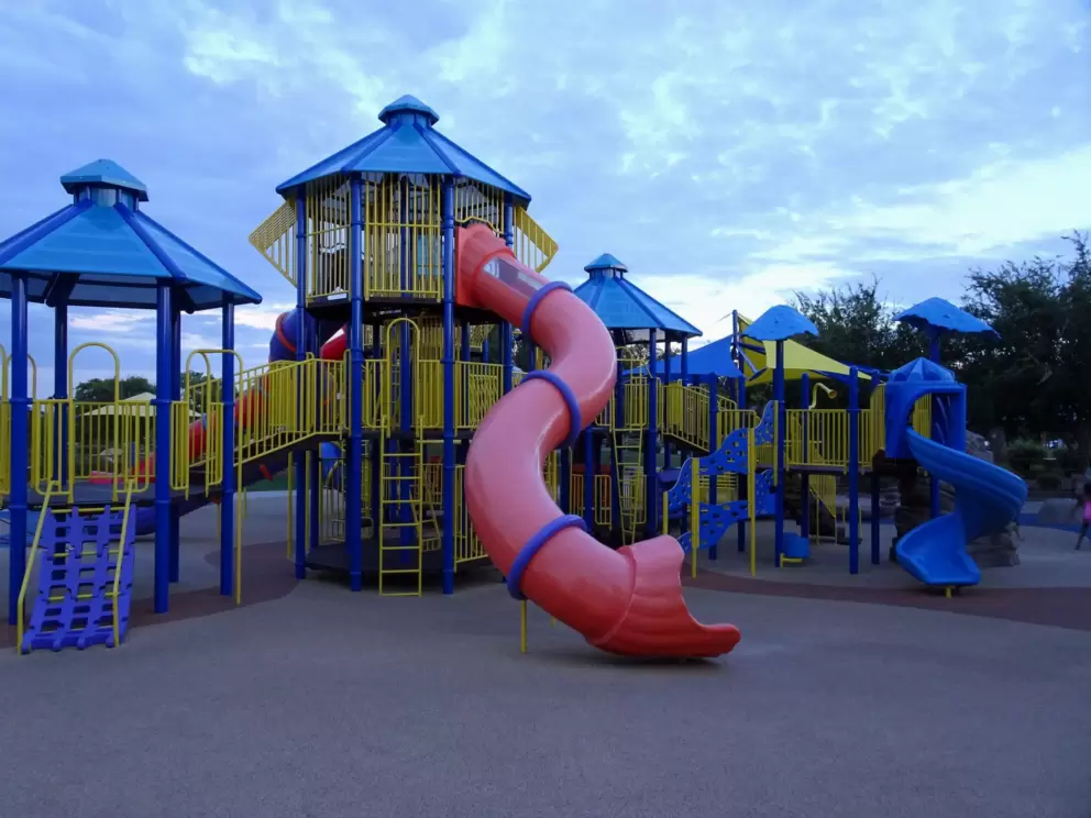 The huge community playground.
