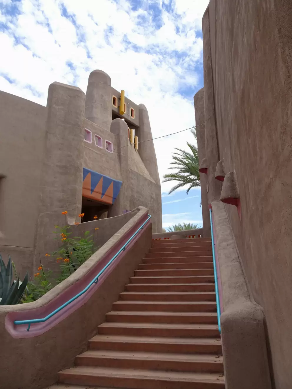 The amazing architecture at El Pedregal Marketplace.