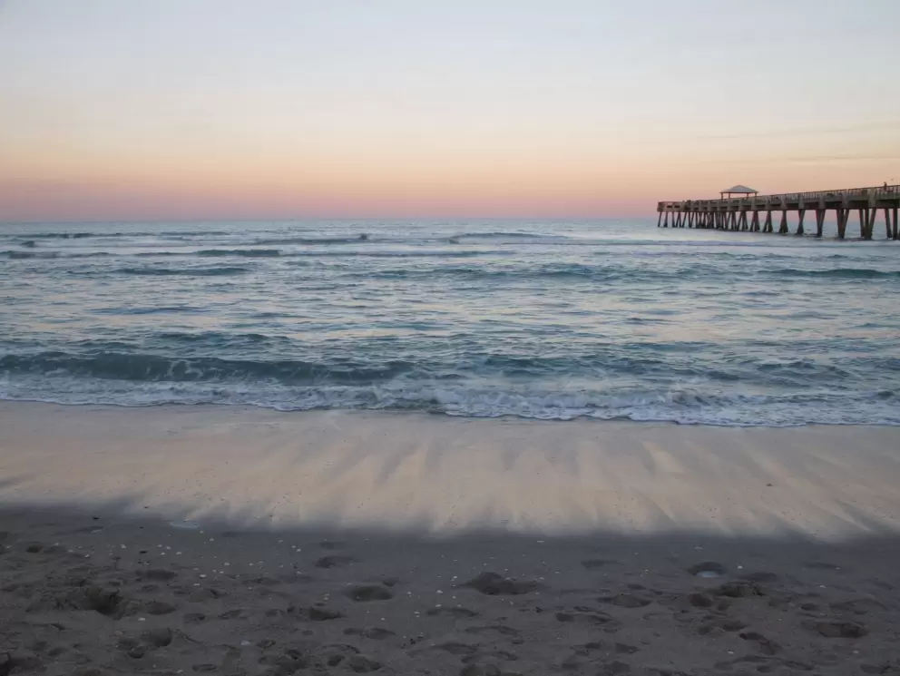 Dreamy-looking sunset at the pier.