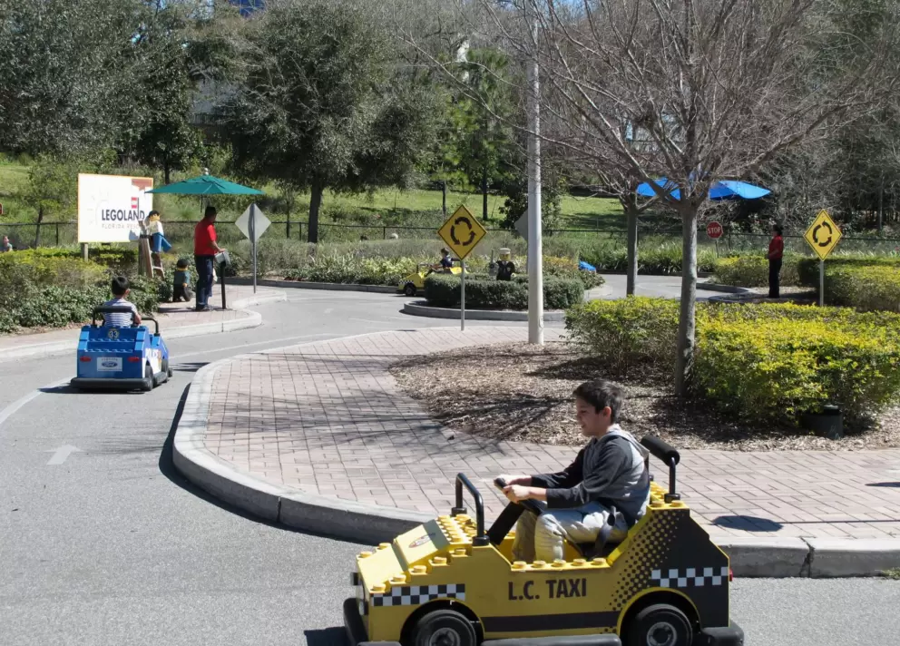Ford Driving School, where kids can drive around a little town.