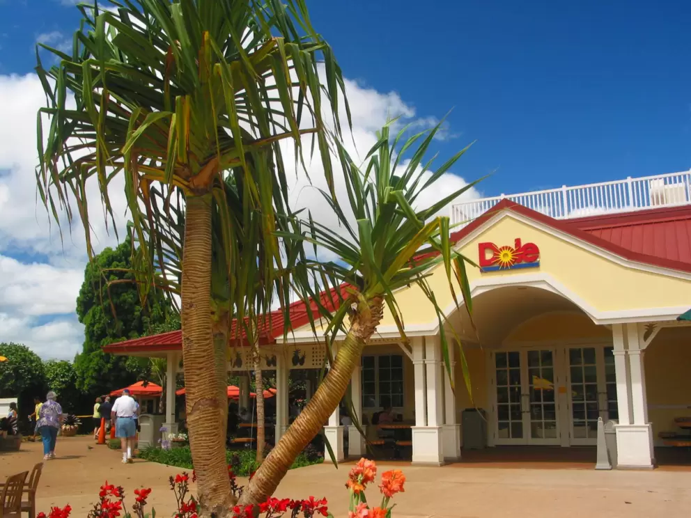 The pale yellow main building with white trim.