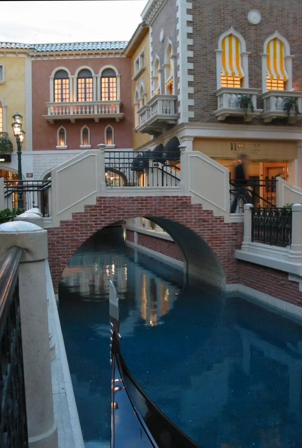 Cute bridge, and wonderful, colorful buildings!