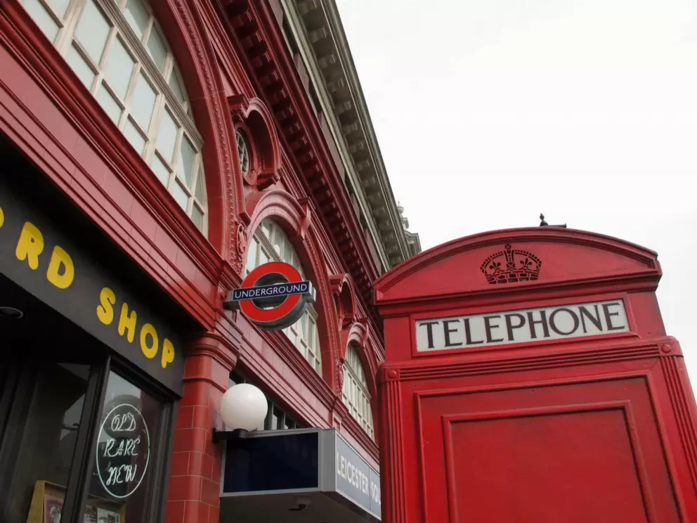 British phone booth.