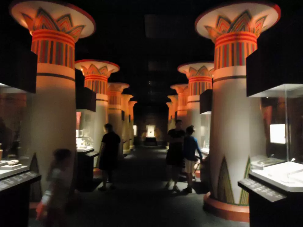 The Egyptian area has a lot of atmosphere.
