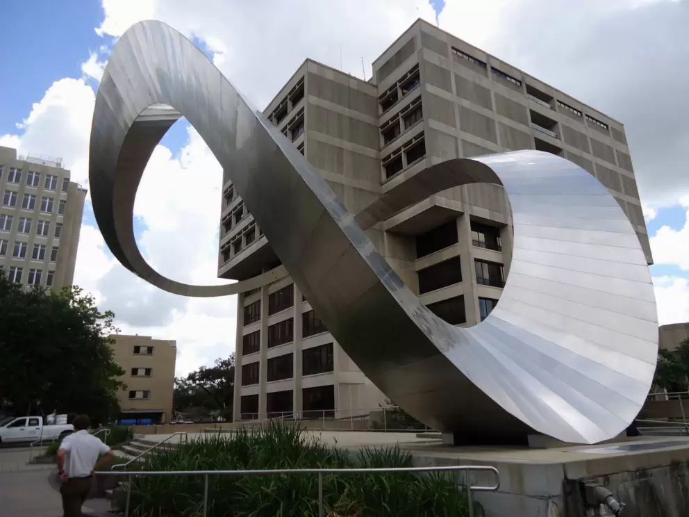 Modern sculpture.