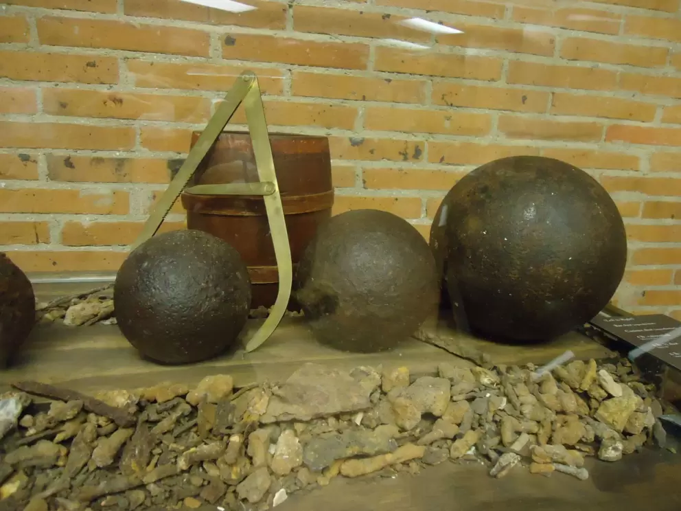Cannonballs. 