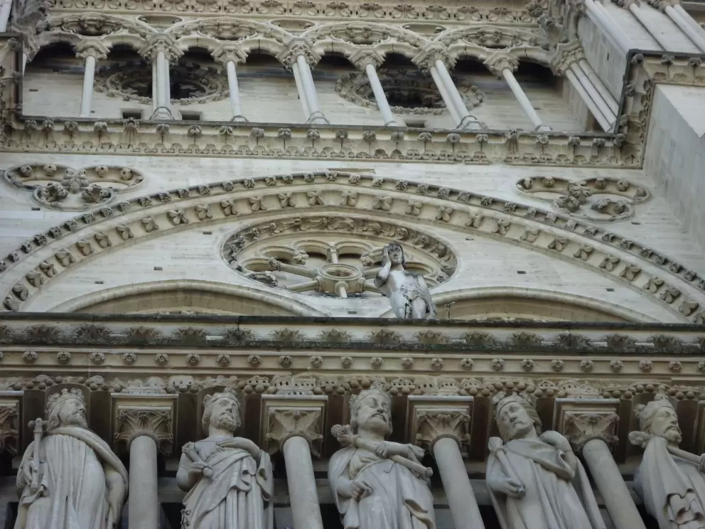 Beautiful decorations on the exterior of the cathedral.