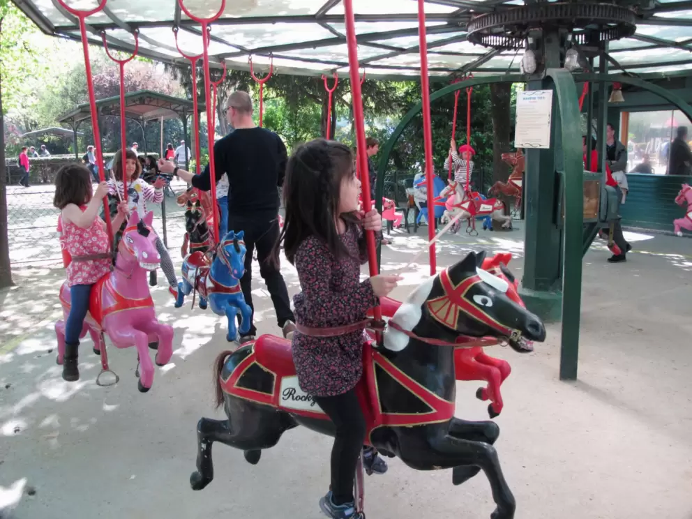 The carousel is cute.