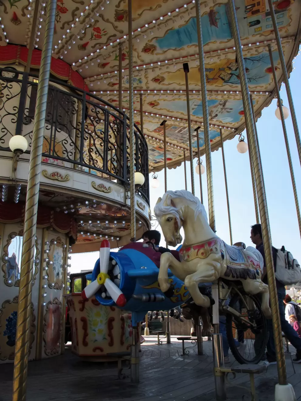 The two-storey carousel.