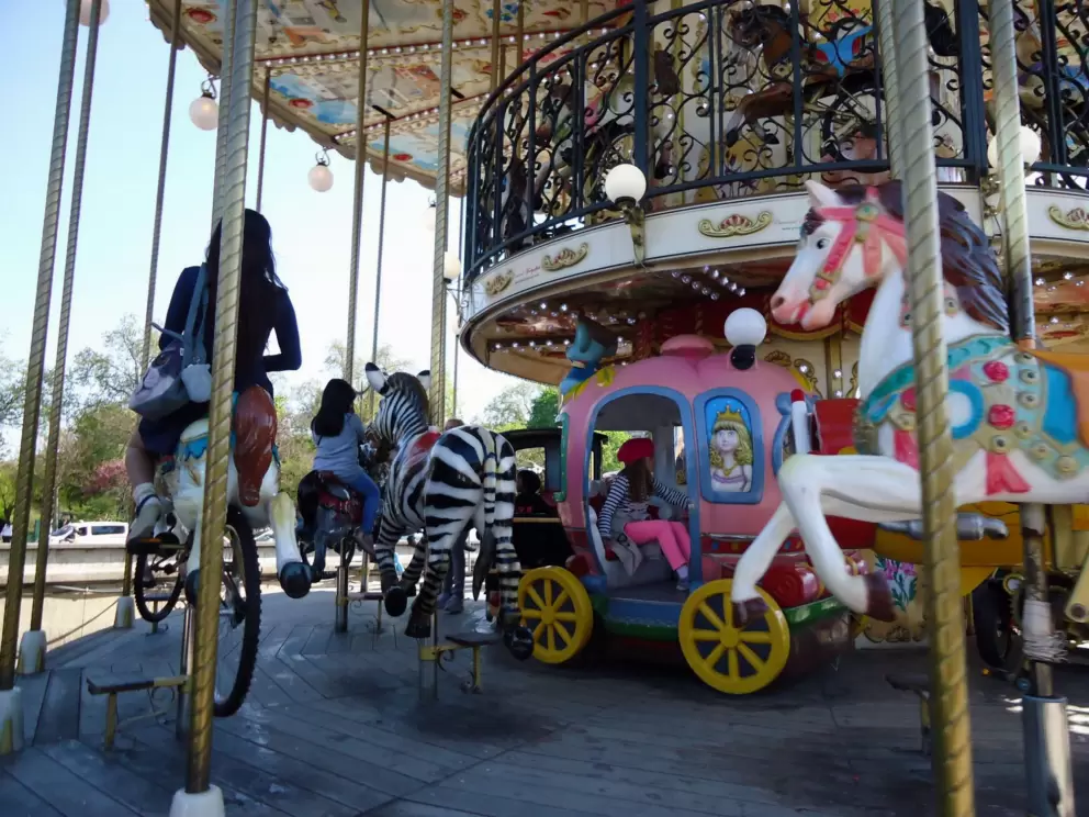 The carousel is cute.