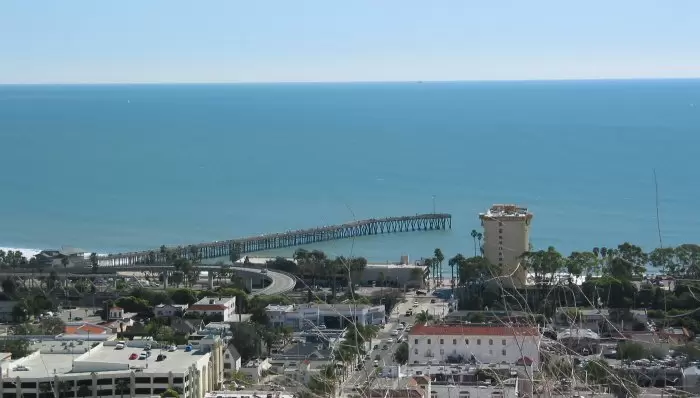 See the freeway exit and pier that were featured at the end of the movie "Little Miss Sunshine"!