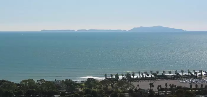The Channel Islands and sparkling sea, as seen from Grant Park!
