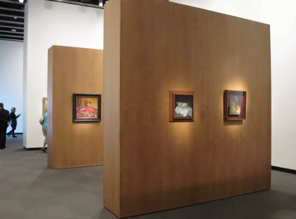 Early paintings on display.
