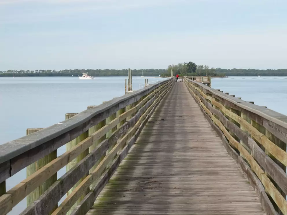 Pier at the waterfront park across the street.