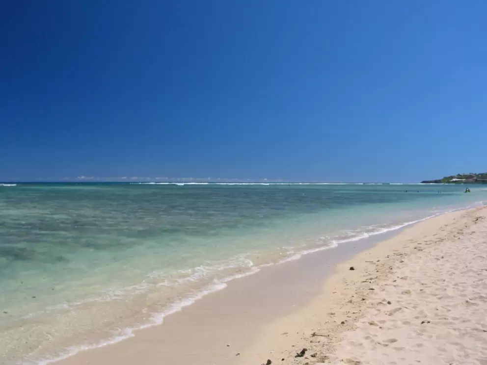 The shallow waters where you can play.
