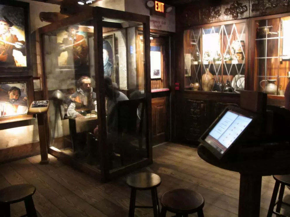 Displays inside the museum.