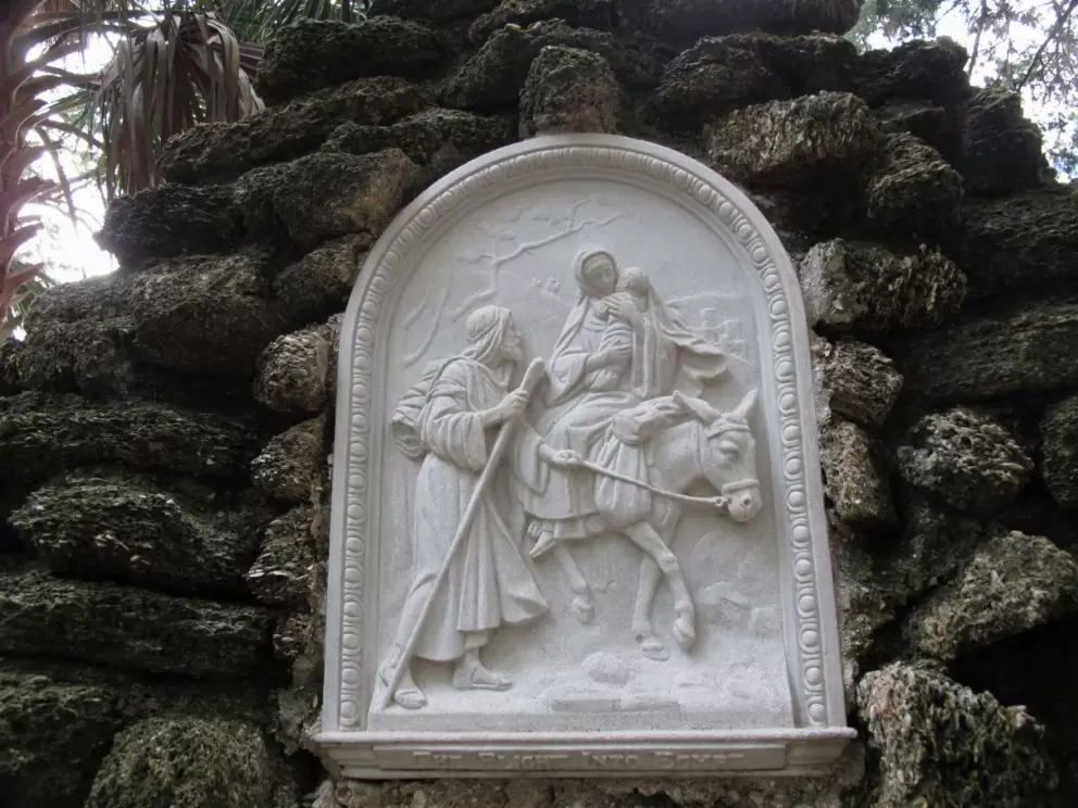 Mary on the donkey, on of the Seven Sorrows of Mary.