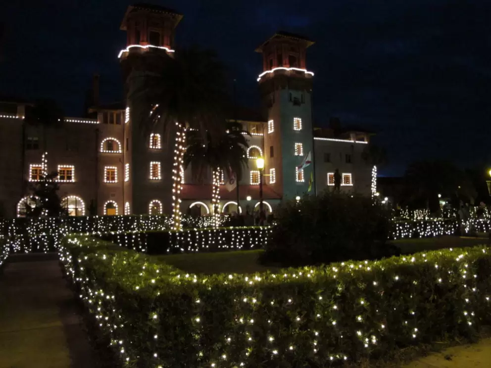 The Lightner museum is amazing at Christmastime.