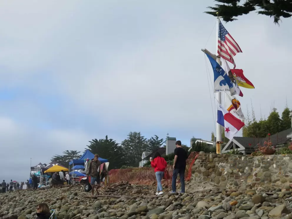 Colorful flags.