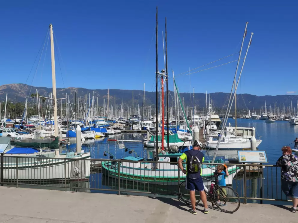 Amazing, bright February day at the harbor.
