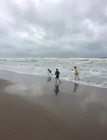 Surf Beach in February. Closed March-Sept each year.
