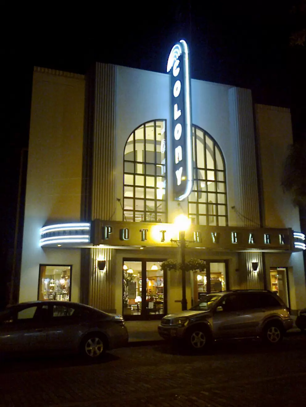 Pottery Barn, in an old theater.