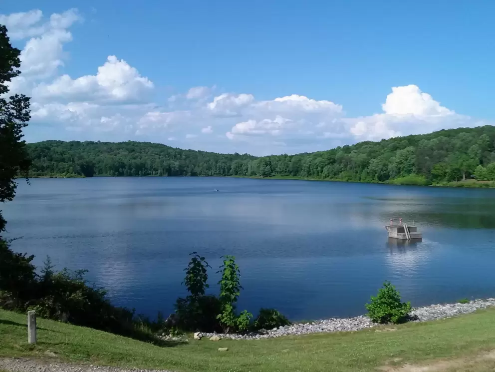 Pretty view at the lake.