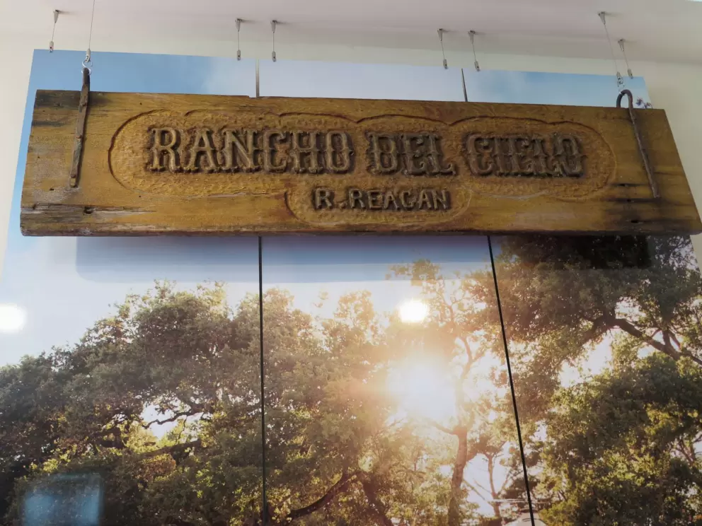 The sign for the ranch.