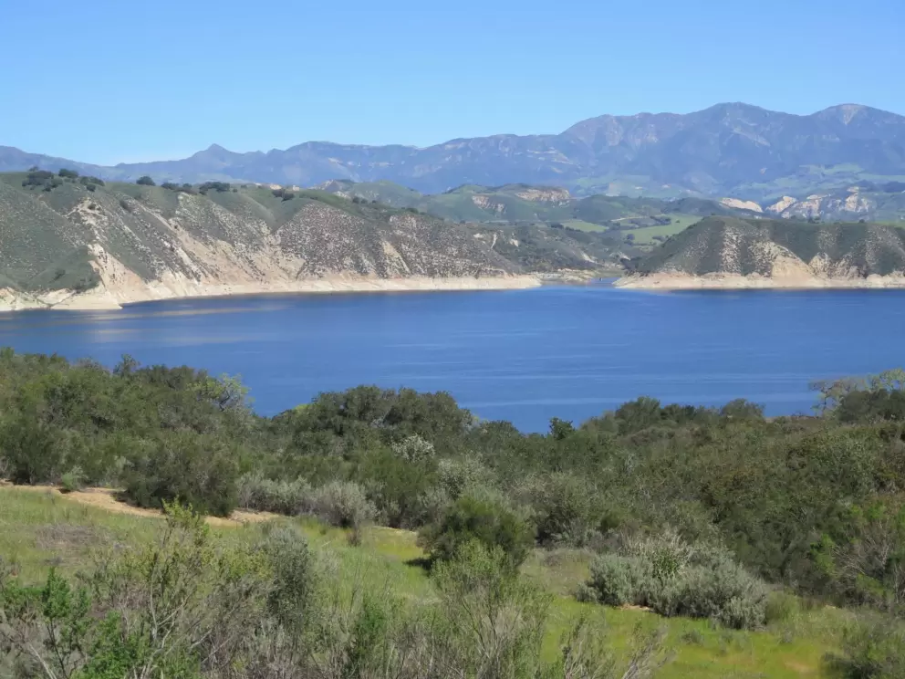 Dreamy view of Lake Cachuma.