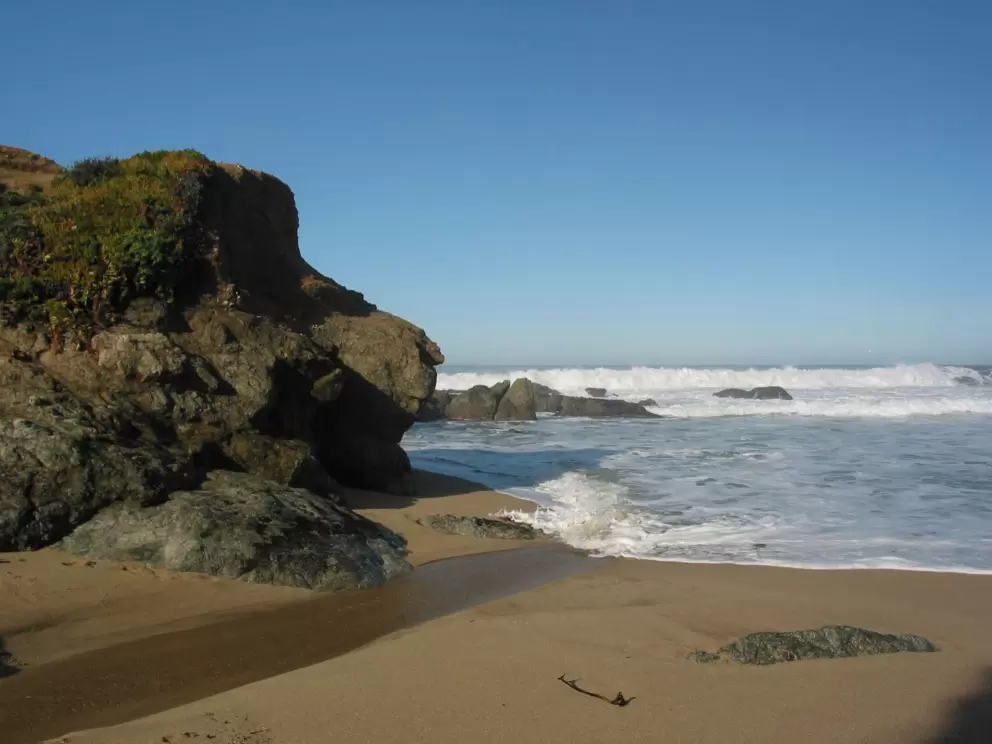 A stream leads to the ocean...