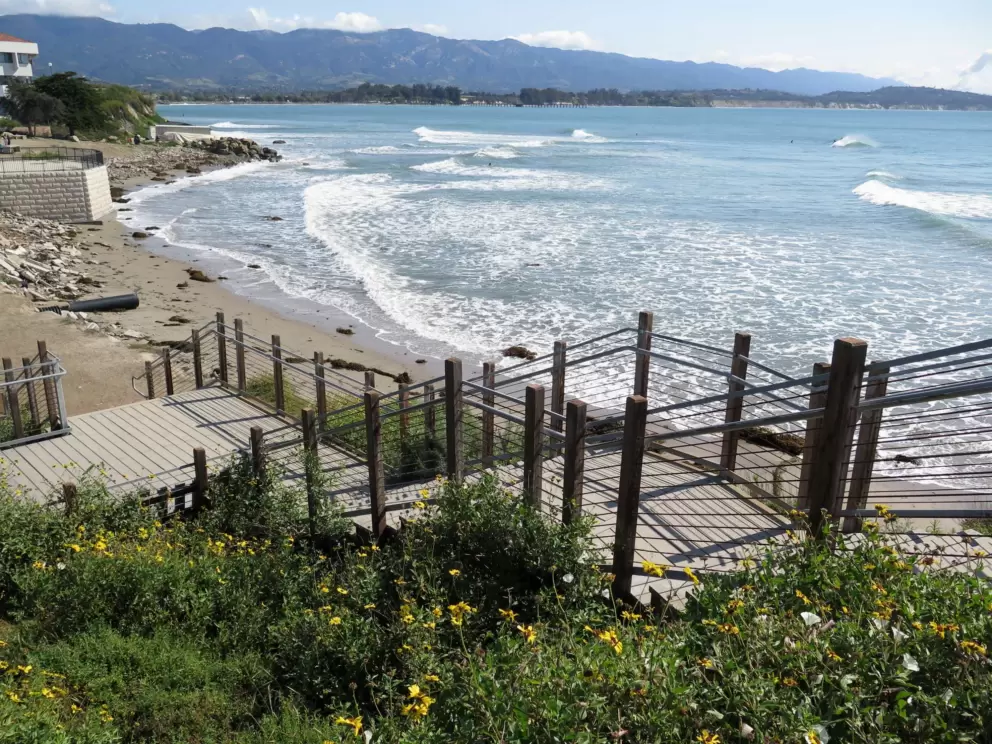 Stairs up to the Labyrinth Trail.