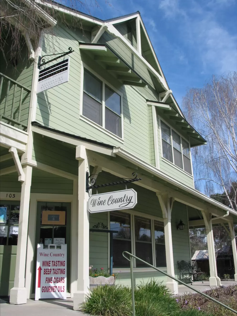 Wine tasting rooms abound.
