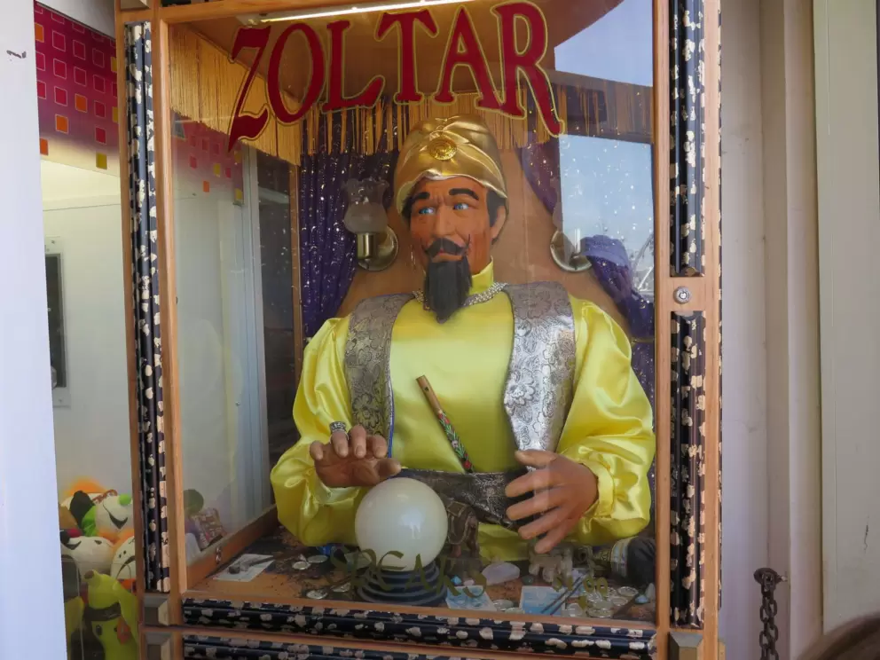 Zoltar, in the arcade game cafe called The Loose Cannon.