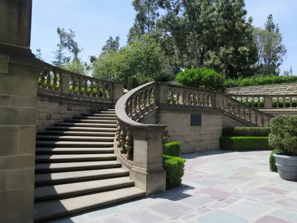 Grand staircase in the garden.