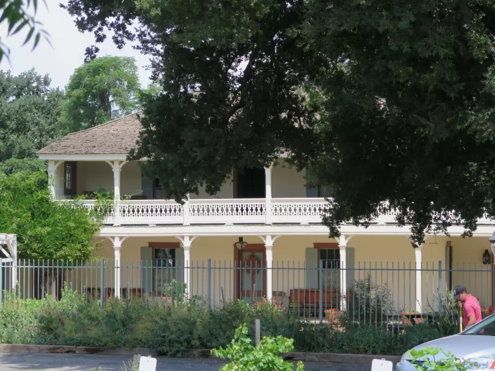 Leonis Adobe Museum has a nice balcony.