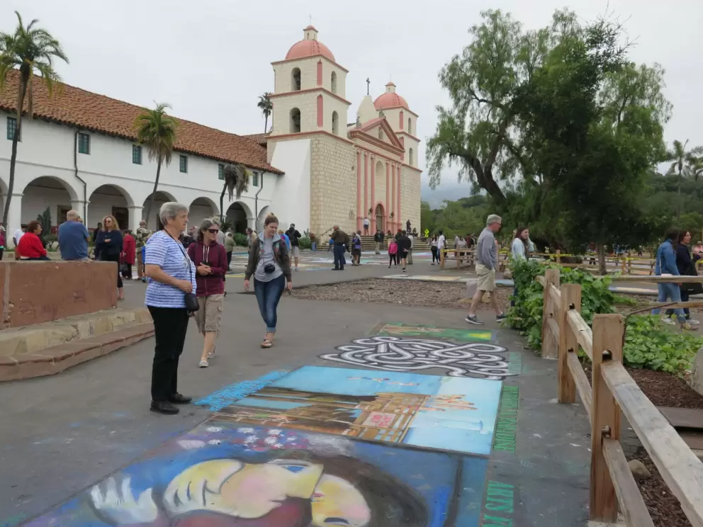 I Madonnari chalk paintings, May 30, 2017.