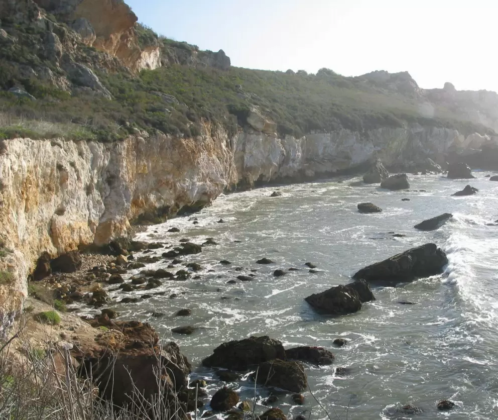 View to the east from the trail on the west side.