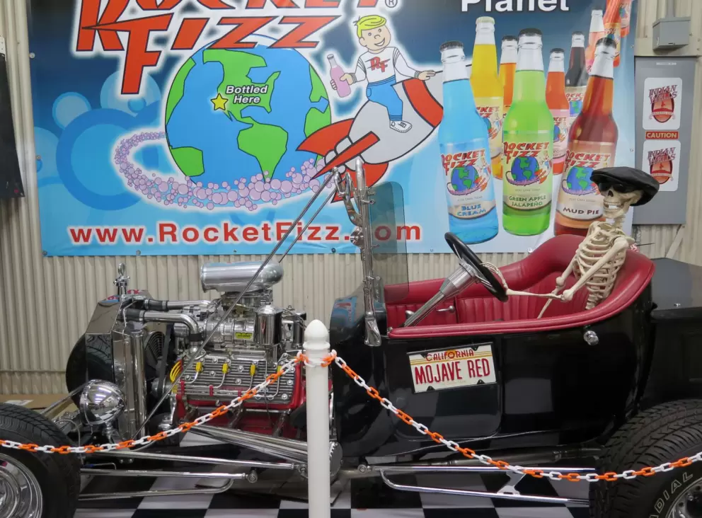 A skeleton driving a car!