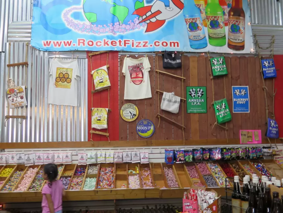 The candy section.