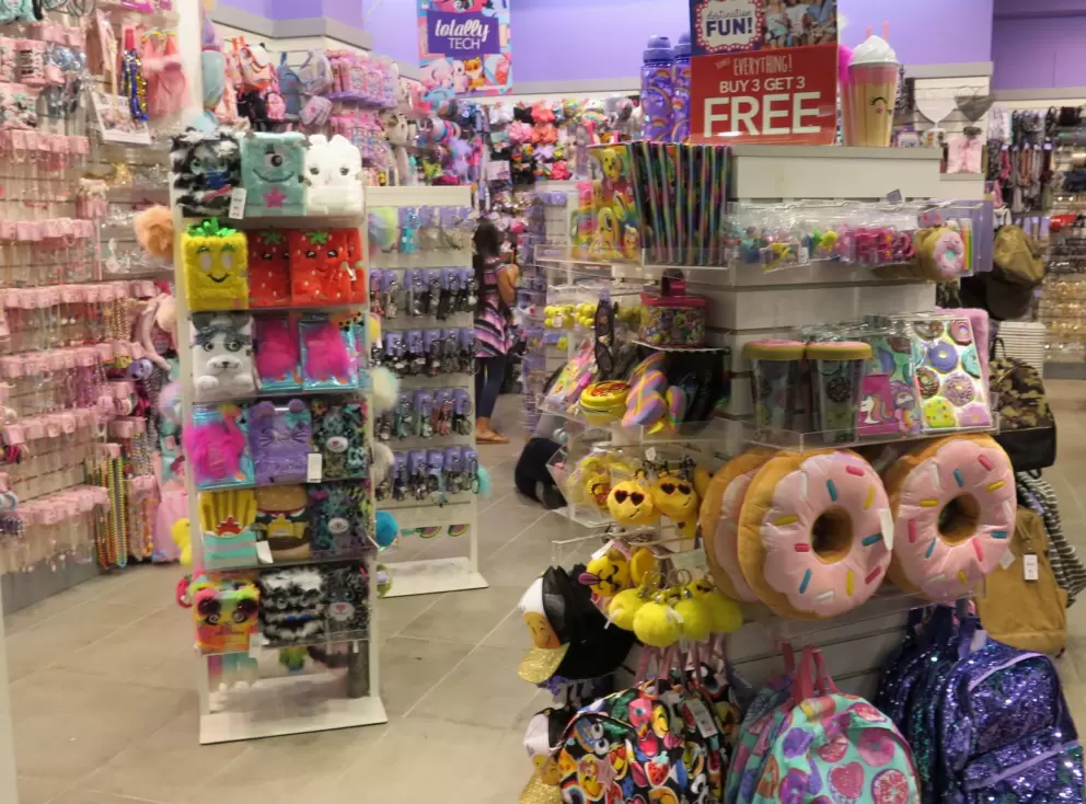 Claire's, a fun store for little girls.
