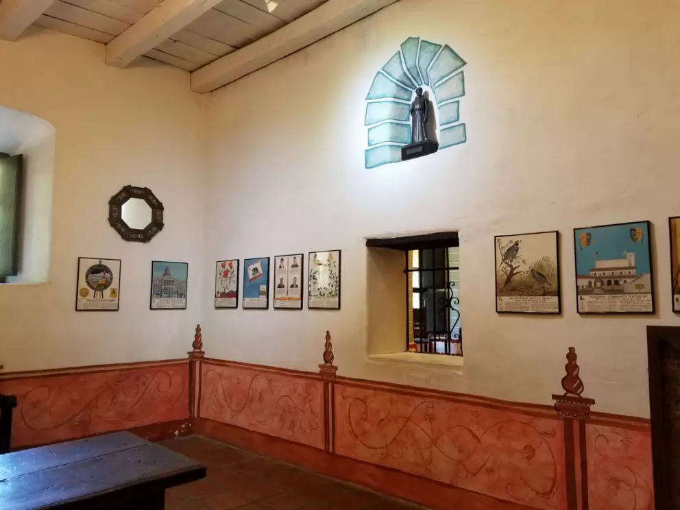 Cute little alcove in the wall with statue.