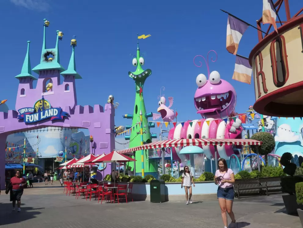 Super Silly Fun Land is very colorful.